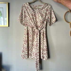 Cream Dress with Hearts